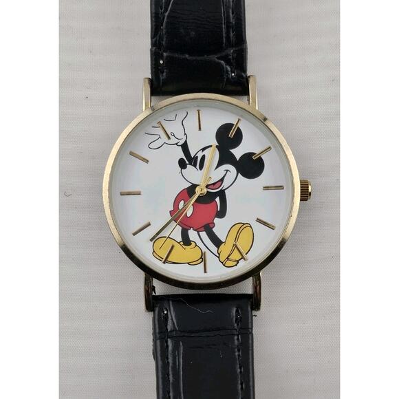 Rare Mickey Mouse Watch Mens H&M Stores Quartz Movement New Battery Running - Picture 1 of 10